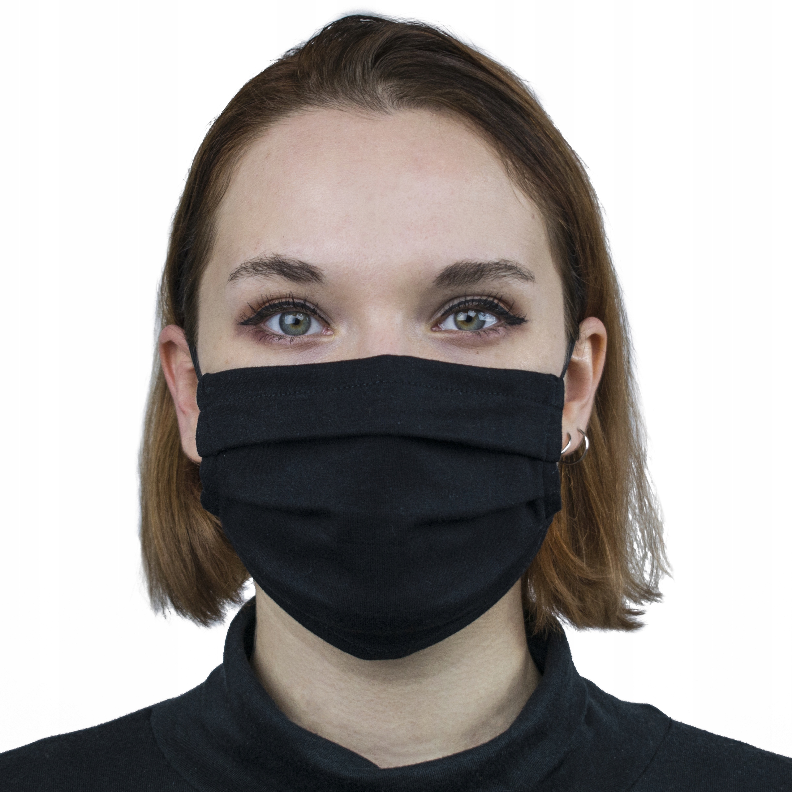 MASKA MASECZKA OCHRONNA BAWEŁNIANA CZARNA NA TWARZ Kod producenta MAS GUM-CZ-30-1-1W