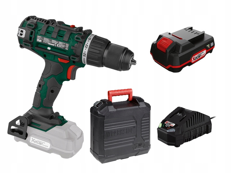 Wiertarko-wkrętarka Parkside PABS 20-Li AKUMULATOR 2Ah + ŁADOWARKA 2,4A