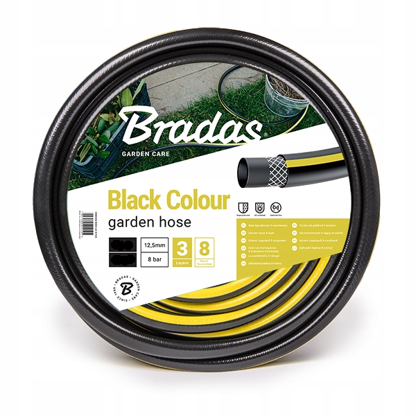 

Wąż Ogrodowy 3 Warstwy 3/4 50m Black Colour Bradas