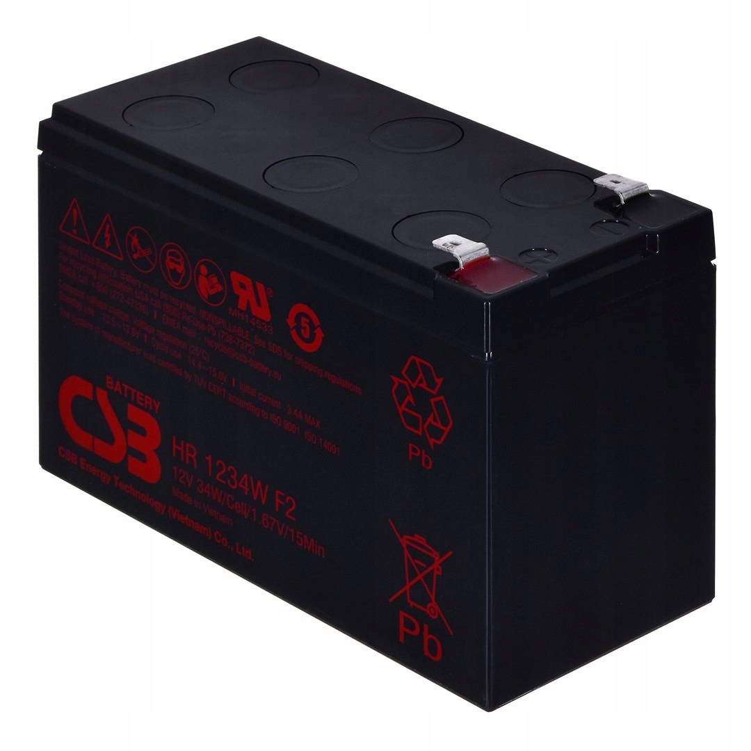 Akumulátor HR1234WF2 Csb 9Ah 12V