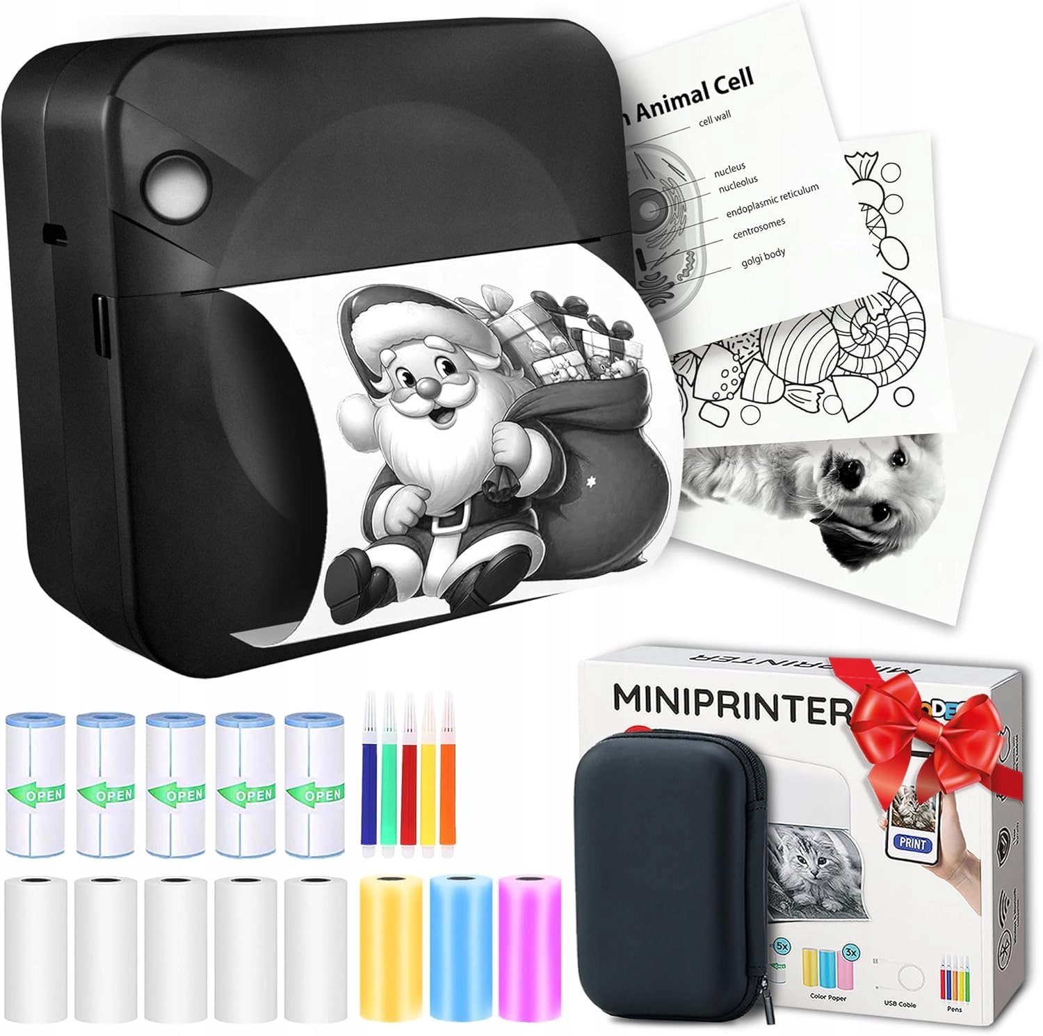 Mini Tiskárna Na Etikety Bluetooth 300 Dpi