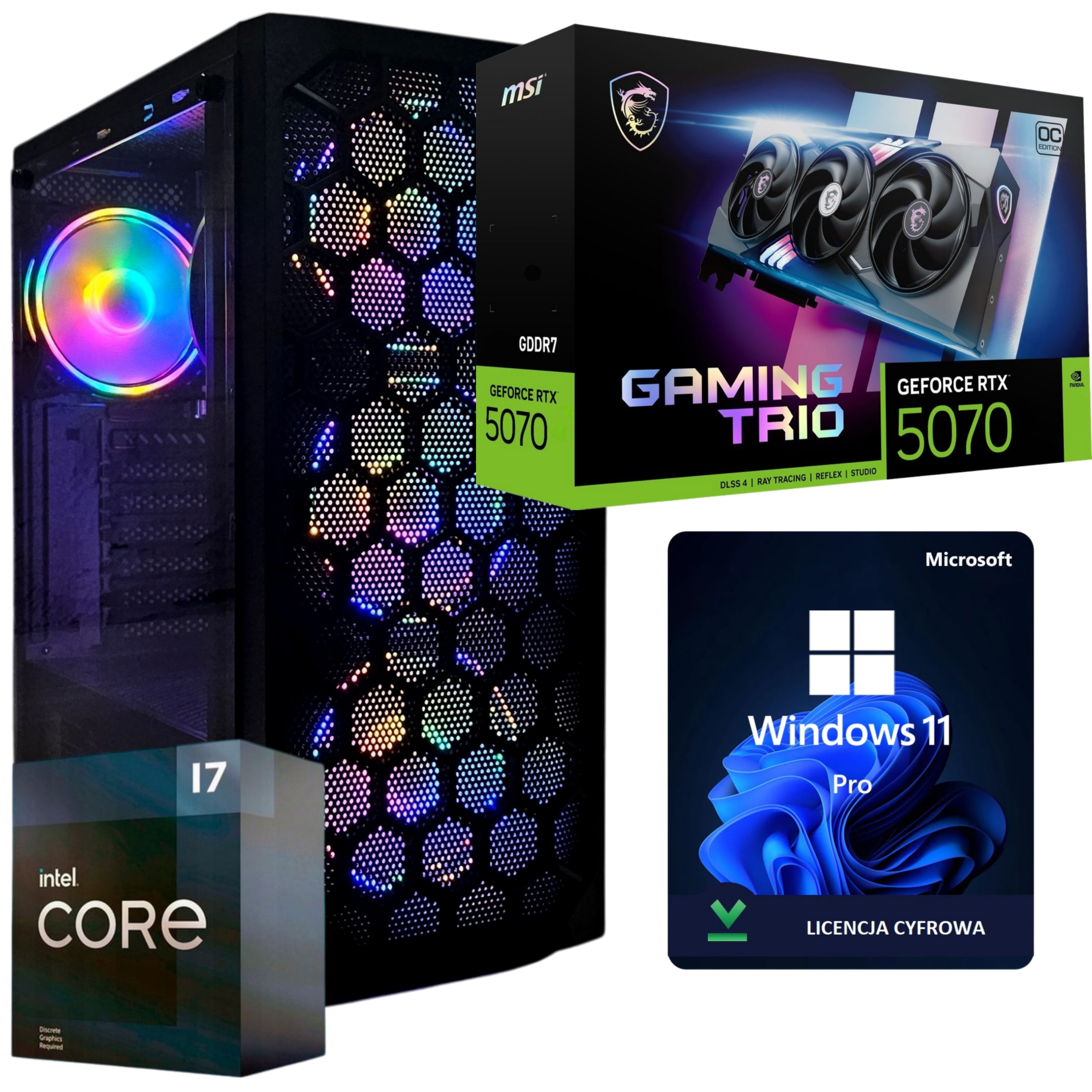 Herní Počítač Intel i7 32GB 1TB Ssd Rtx 5070 12GB