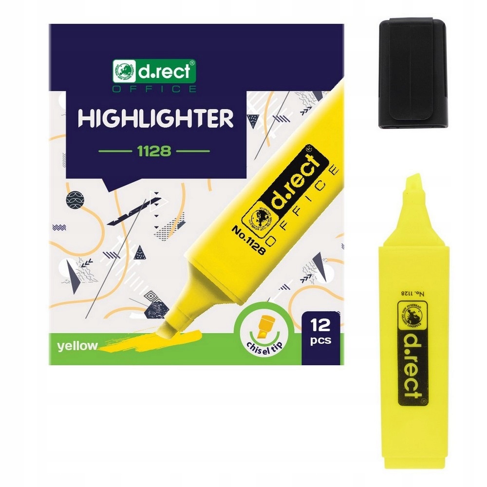 

Zakreślacz D.rect 1128 Żółty podkreślacz