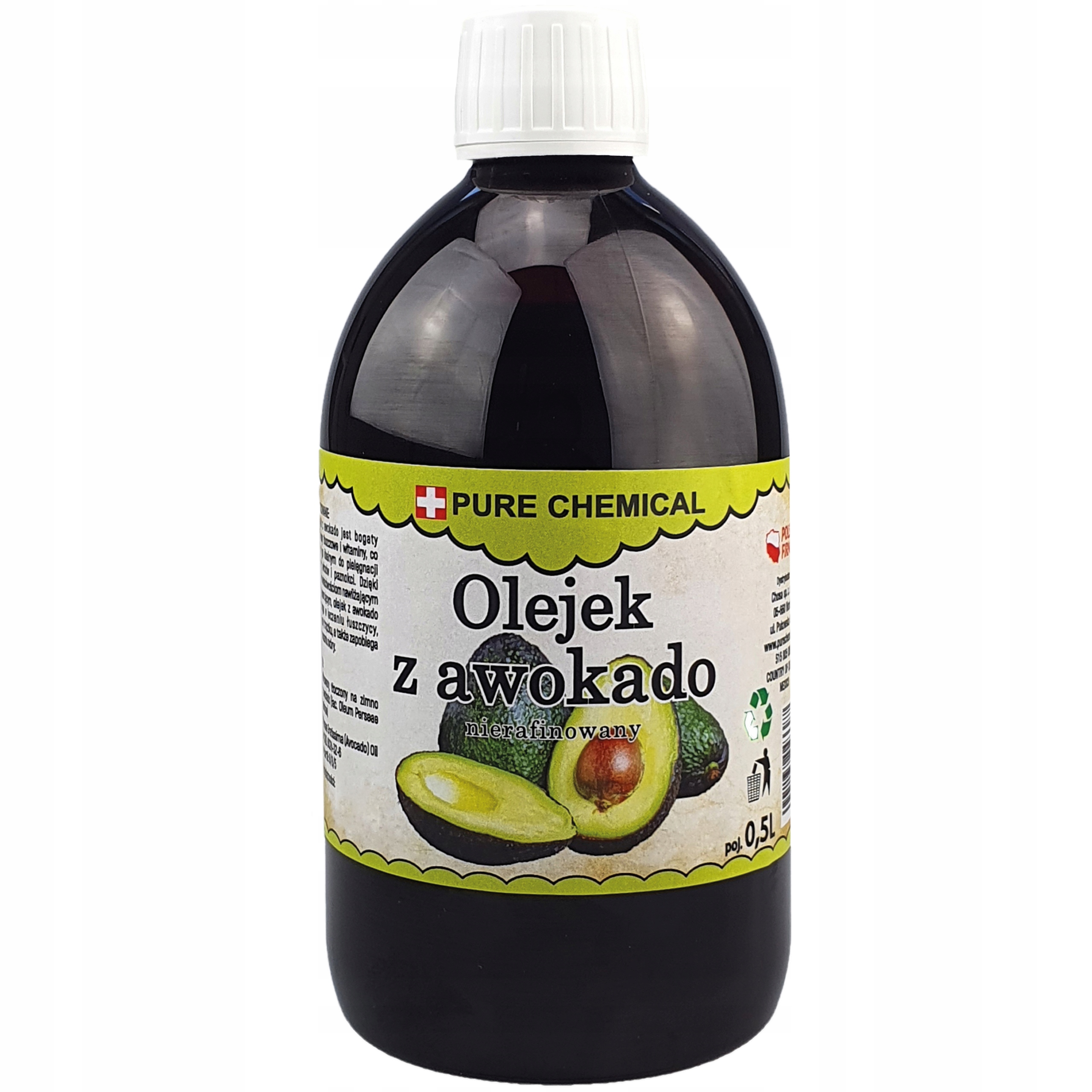 Avokádový Olej nerafinovaný přírodní 0,5l 500ml