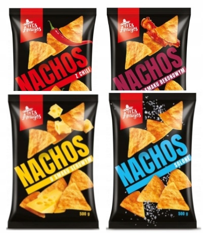 Set Nachos Sýrové solené chilli slaniny 500 g