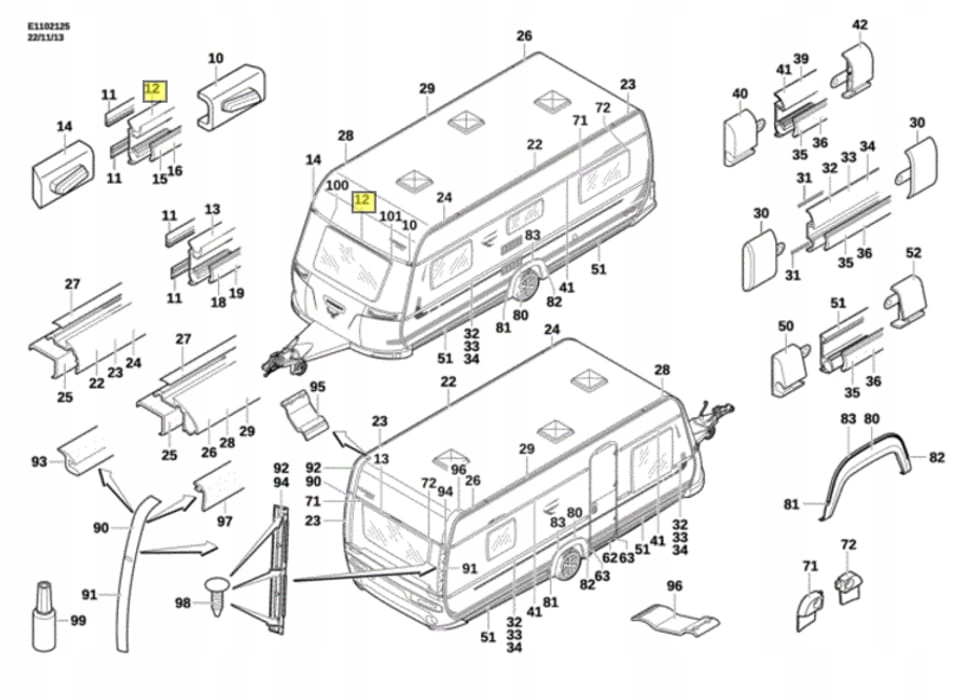 1000108113120 - Fendt, рельс над окном, фронт 2012-2014