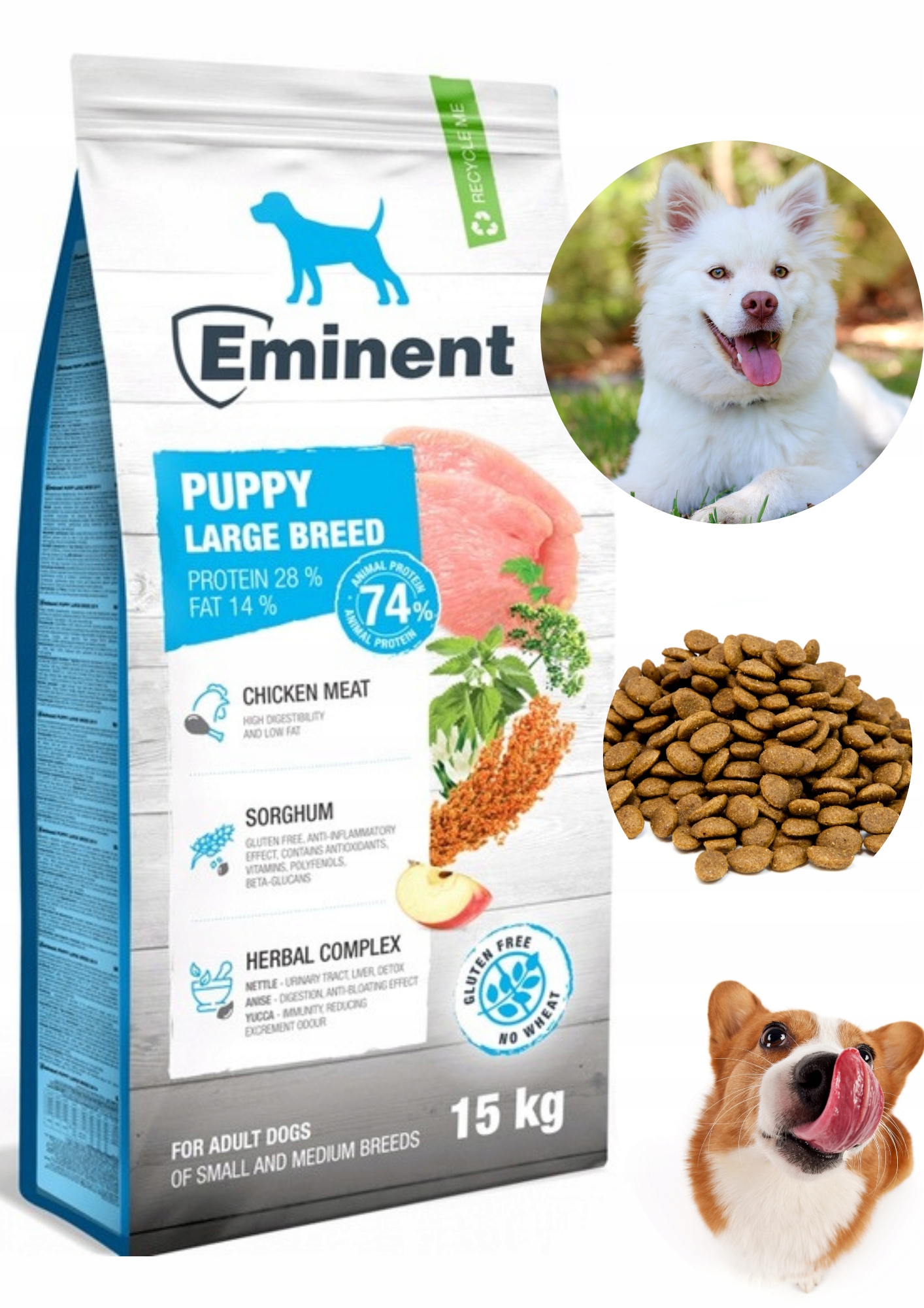 Levně Eminent Puppy Large Breed 28/14 krmivo pro štěňata velkých plemen mladých 15 kg