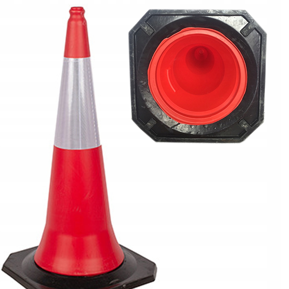 CIĘŻKI PACHOŁEK DROGOWY 100 CM SŁUPEK OSTRZEGAWCZY PACHOŁKI ODBLASKOWE