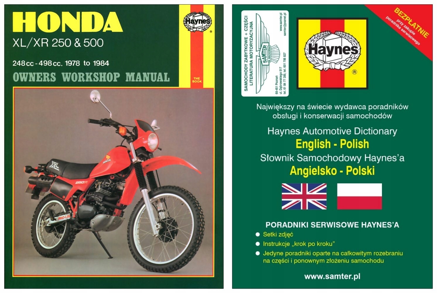 Honda Xl250 XR250 Xl500 XR500 (1978-1984) Haynes