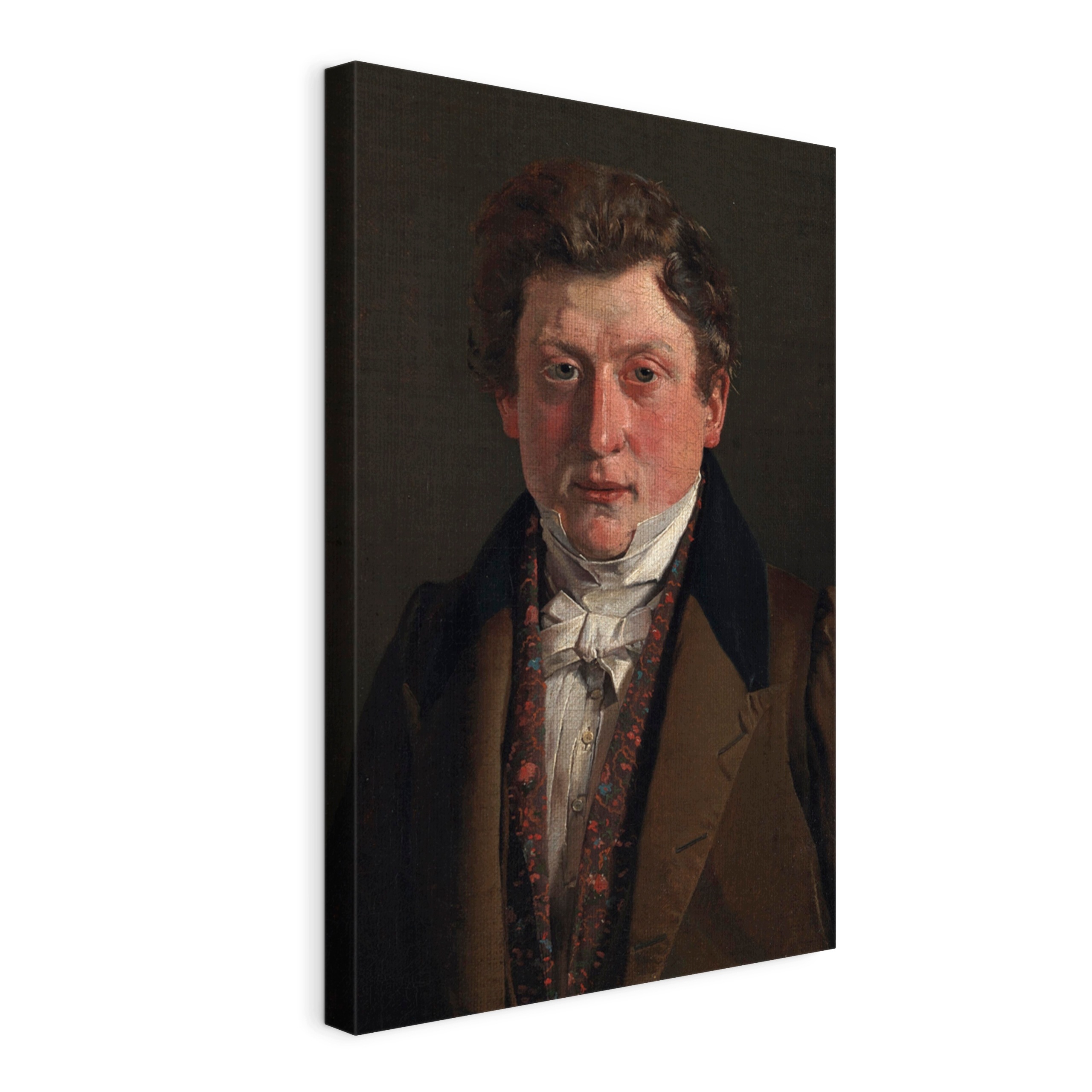Obraz na plátne Købke Portrét Christiana Petersena 120x80 cm