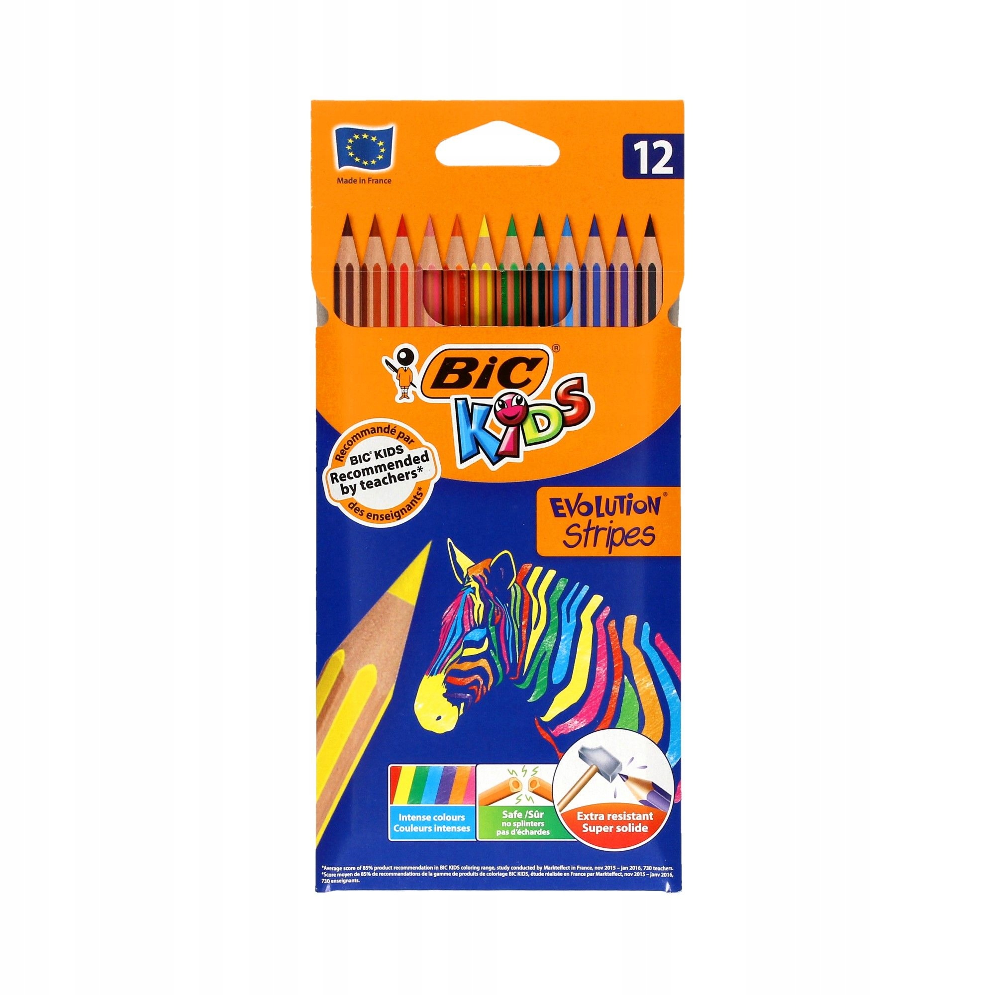 

Kredki ołówkowe 12kol Stripes BicEvolution 950522