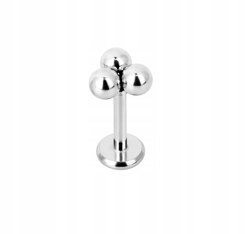 

Labret srebrny ozdobny Helix Lobe Conch 1,2/6