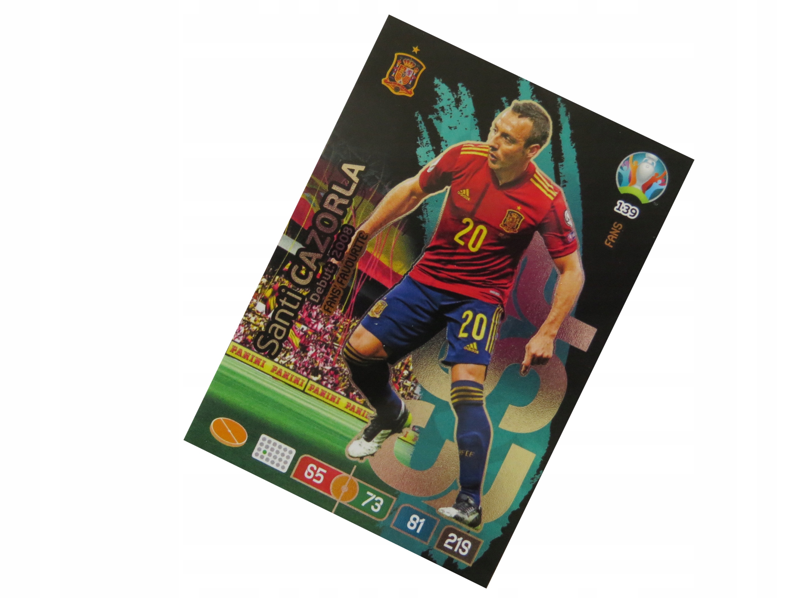 Panini Karty Piłkarskie Adrenalyn XL Euro 2020 Fans Favourite Cazorla 139