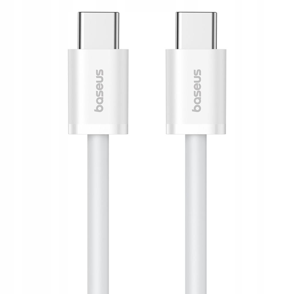 Kabel Baseus USB typ C - USB typ C 1 m biały