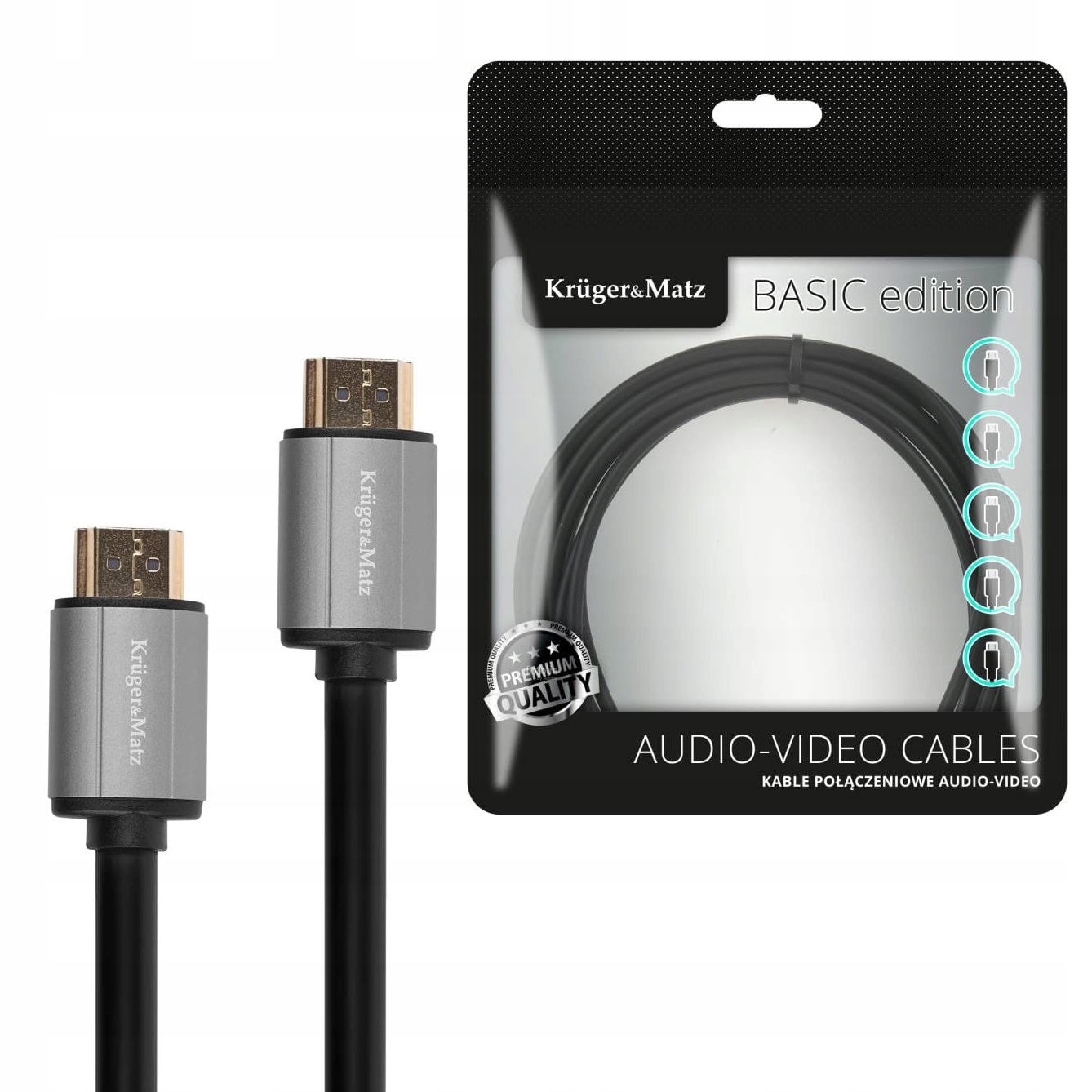 

Przewód Kabel Hdmi Miedź 4K Full Hd Hq Premium 15m