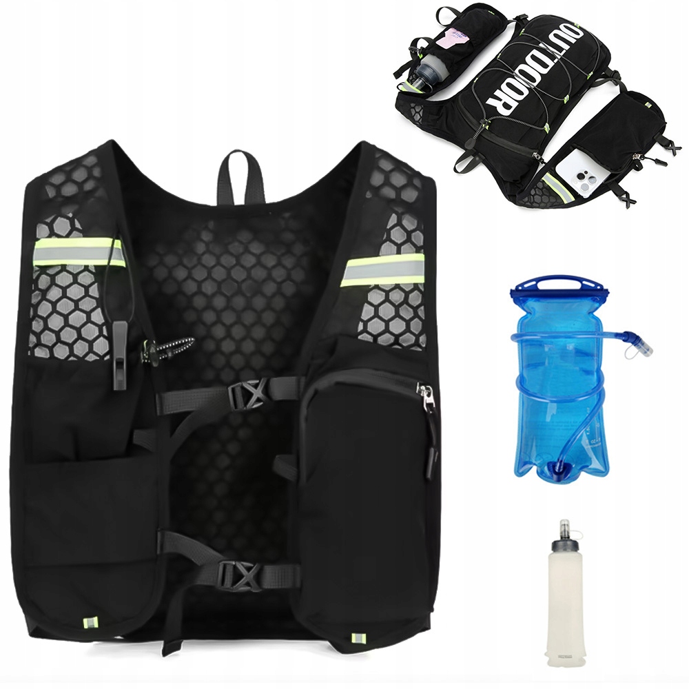 Plecak do Biegania z Bukłakiem 1.5L Kamizelka Biegowa