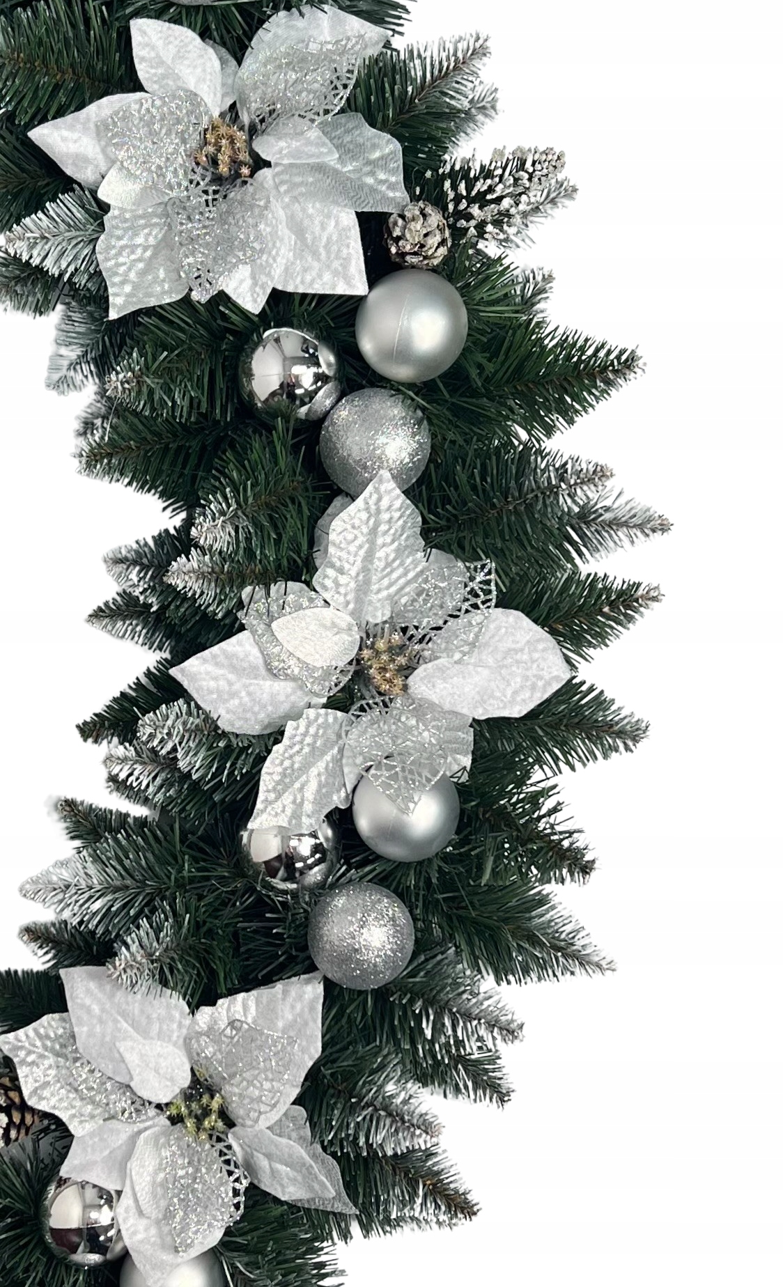 GIRLANDA CHOINKOWA OZDOBA ŚWIĄTECZNA GĘSTA 100cm