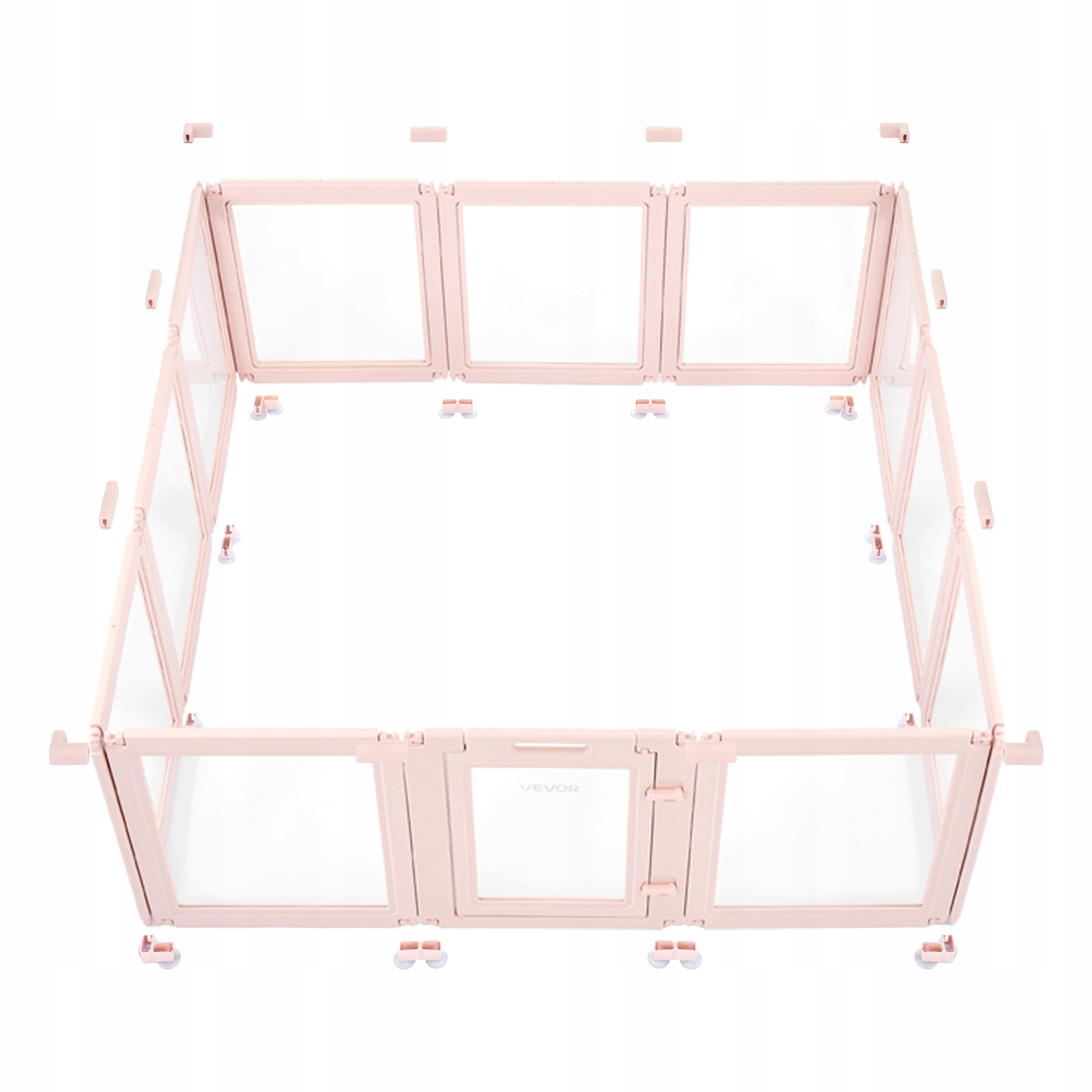 Levně Vevor Kotec Pro Štěňata XL 1540X1500X600 MM Průhledný A Pevná