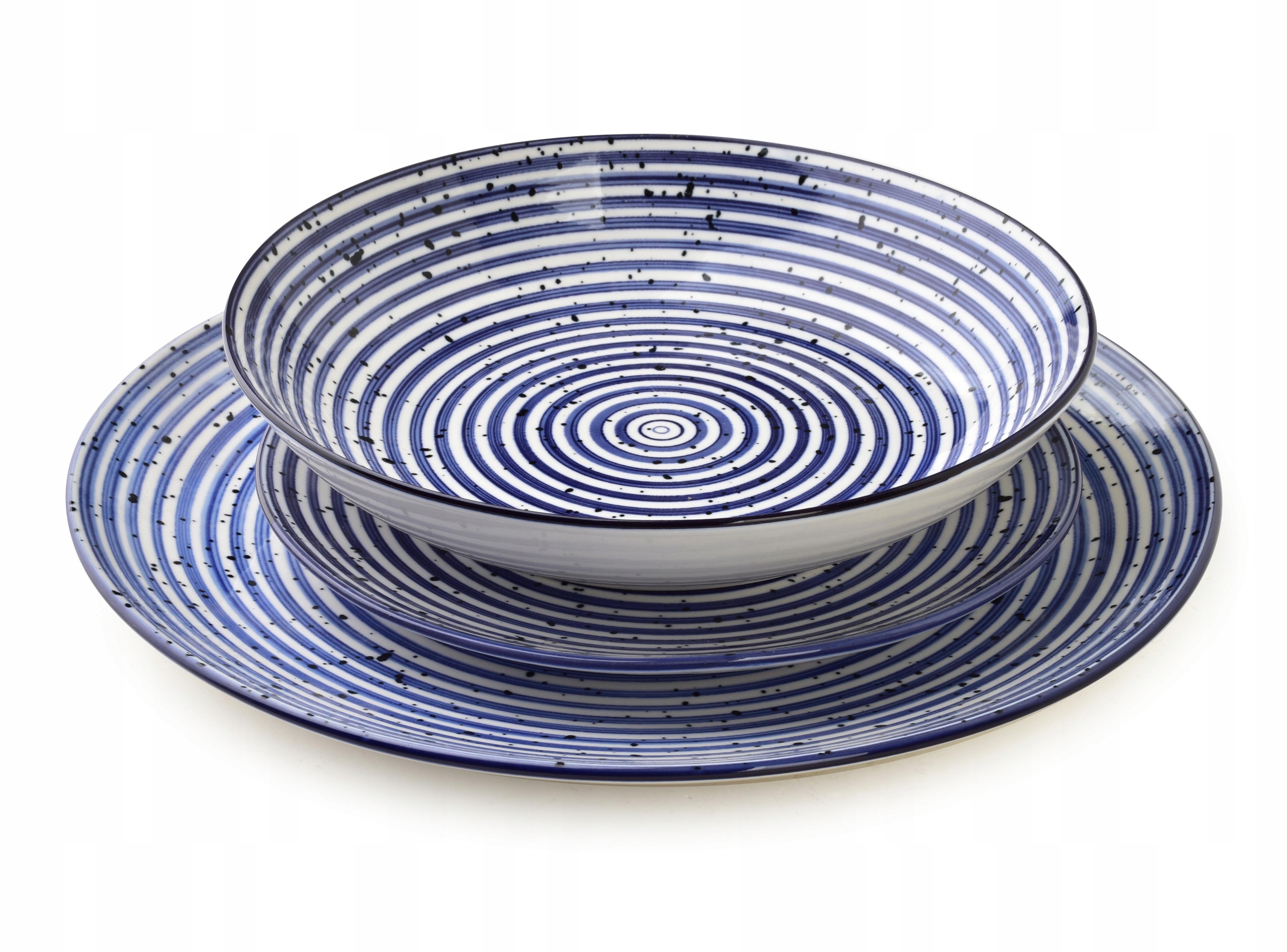 Jídelní servis 18 ks porcelán 6 osob, talíře misky