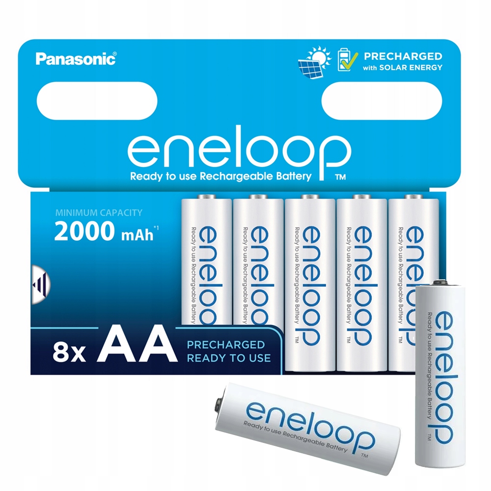 Panasonic Eneloop Aa 2000 mAh BK-3MCDE/8HH 8ks