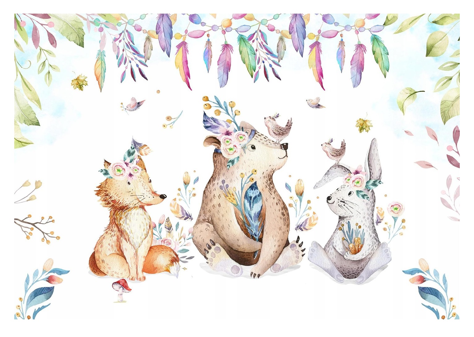 Fototapeta dieťa Škandinávske zvieratá 312x219