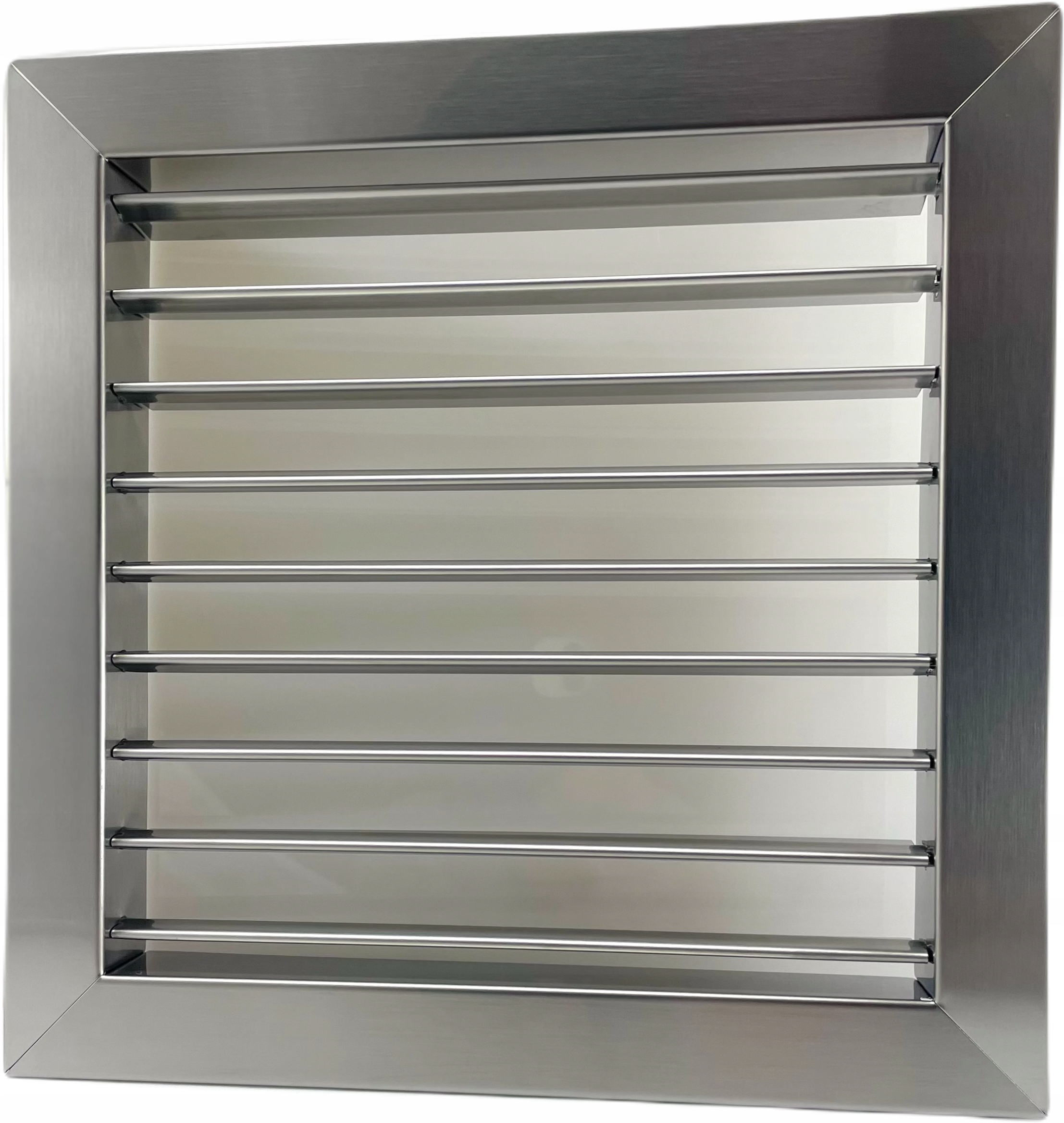 Ventilační mřížka kovová inox 20x20 jednořadá