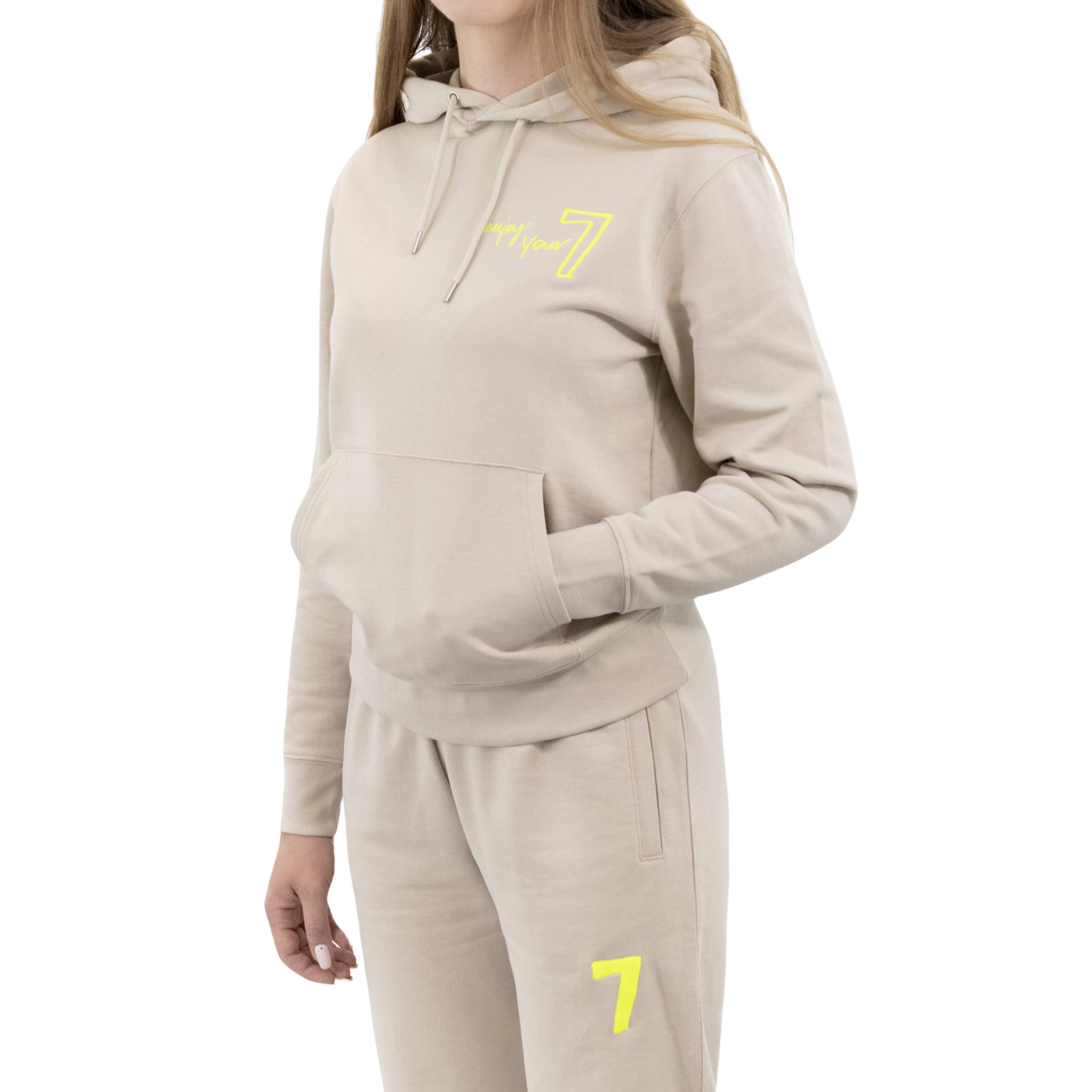 Oversize Mikina s kapucí M Béžová Unisex Wings x Paprocki & Brzozowski