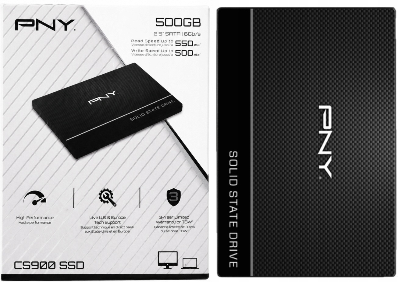 Interní Ssd disk Pny CS900 500GB 2,5'' Sata III 550 500 MB/s