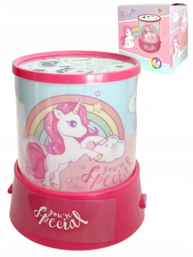 Lampka nocna projektor dziecięcy Unicorn