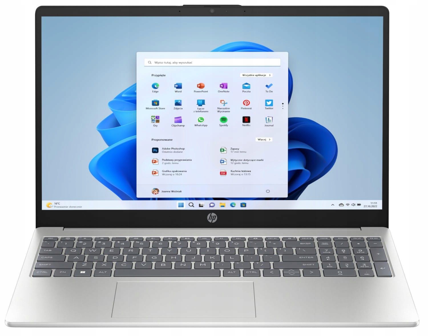 Laptop Hewlett-Packard Hp 15-fc0002nw Ryzen 7 15.6" Fhd 16GB SSD512