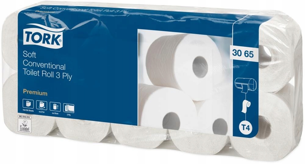 

Papier toaletowy 3-warstwy 9.4cmx19.4m 10 rolek