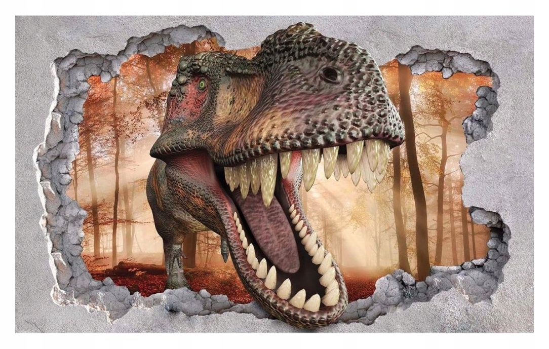 Fototapeta T-Rex lesná vinylová stena 368x254 Dinosaurus v izbe lepidlo