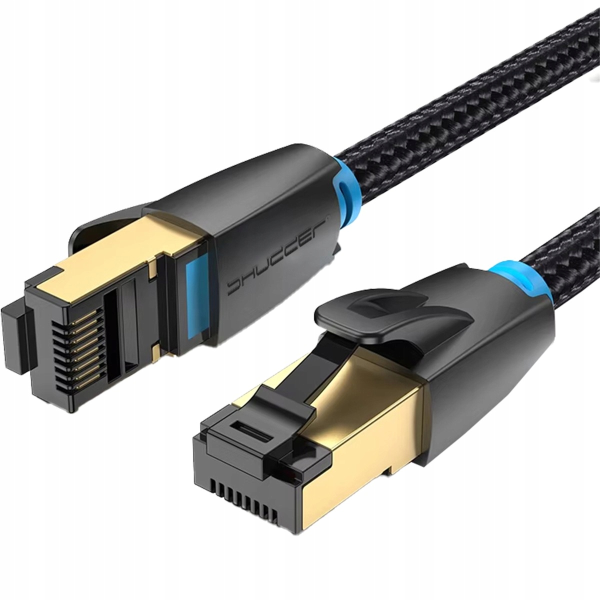 Kabel sieciowy RJ45 Fftp CAT8 100m Shudder Premium w tekstylnym oplocie