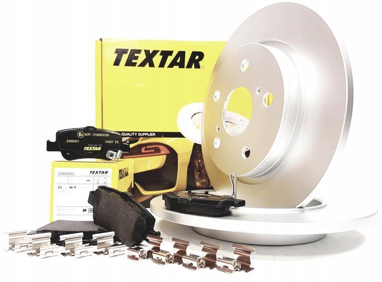 2× Textar 92164003 Диск гальмівний + TEXTAR КОЛОДКИ ЗАД. TOYOTA AURIS E15