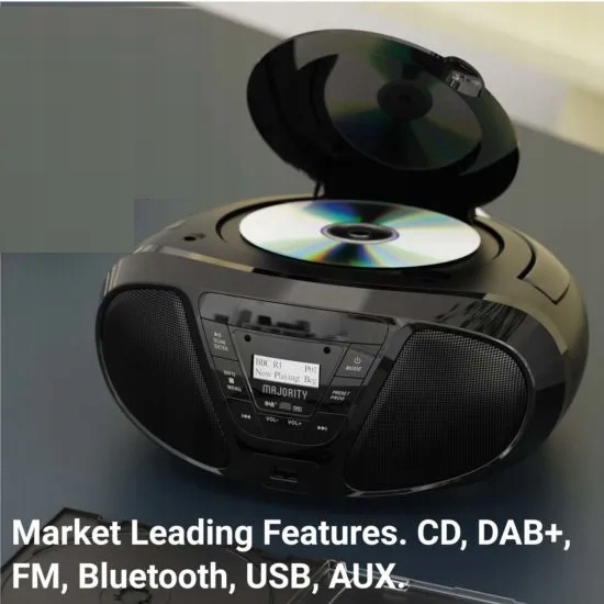 RADIOODTWARZACZ DAB+ FM CD USB AUX BLUETOOTH Marka Majority