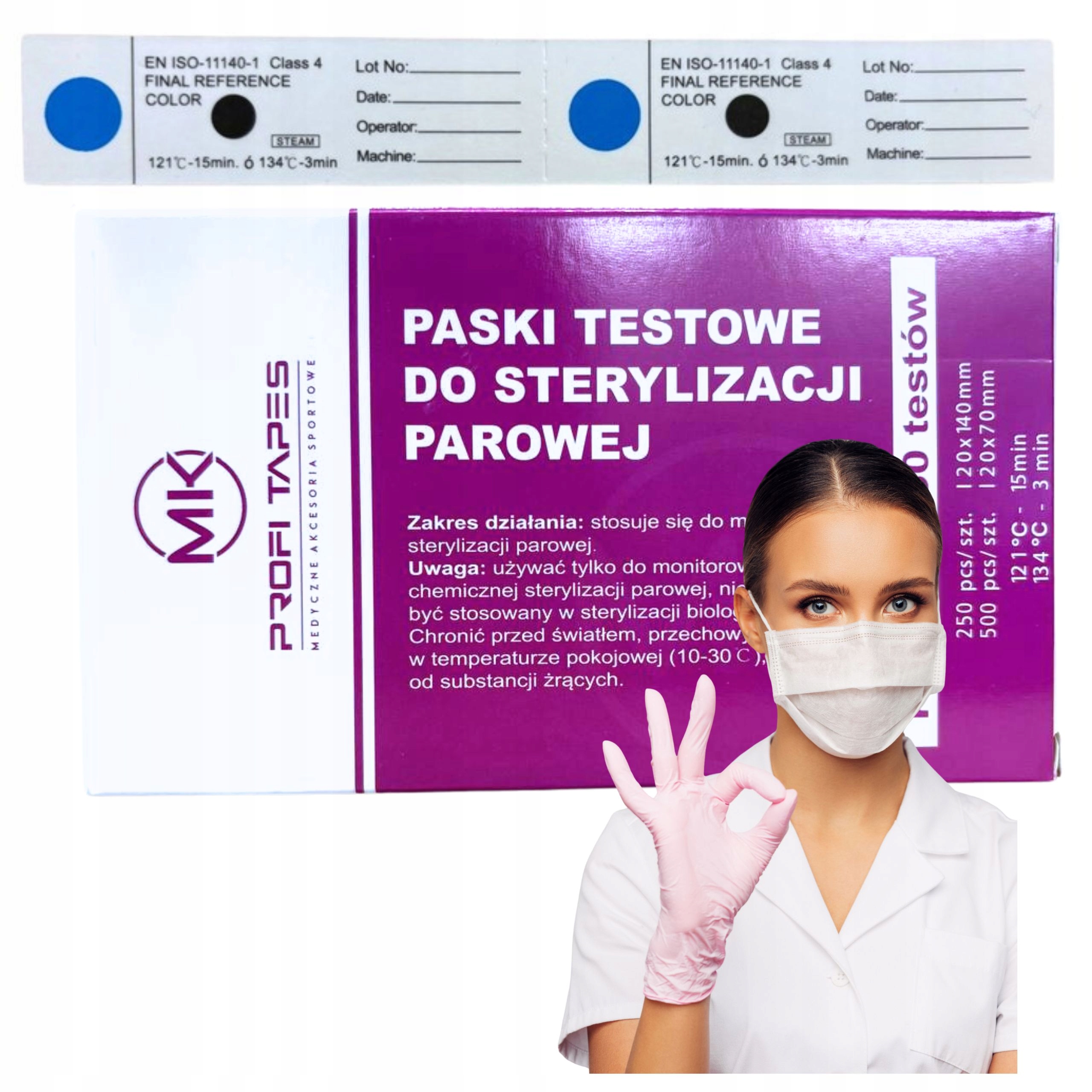 Pasek do sterylizacji MK-ProfiTapes 500 szt.