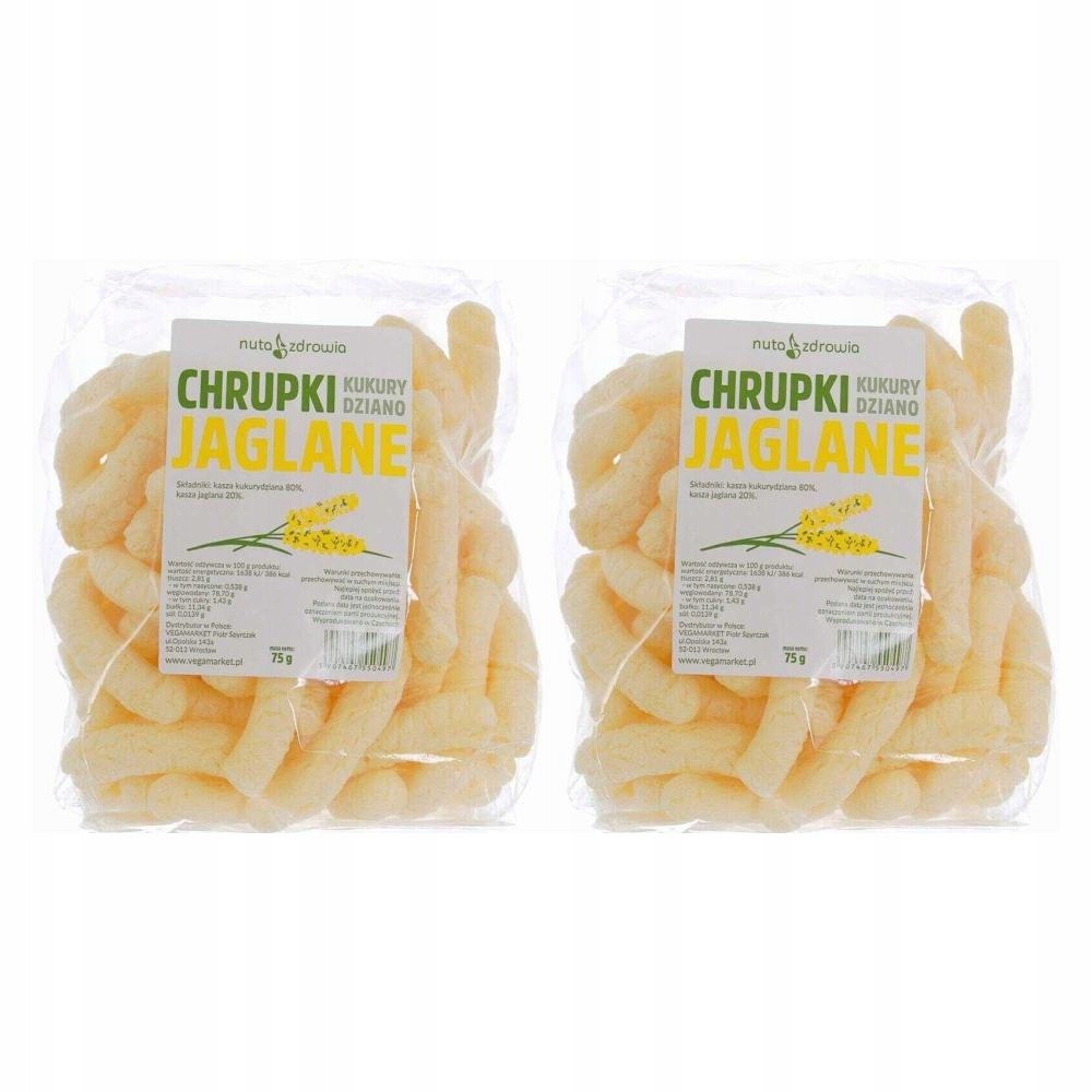 2 x Chrupki Kukurydziano-Jaglane 75 g Nuta zdrowia