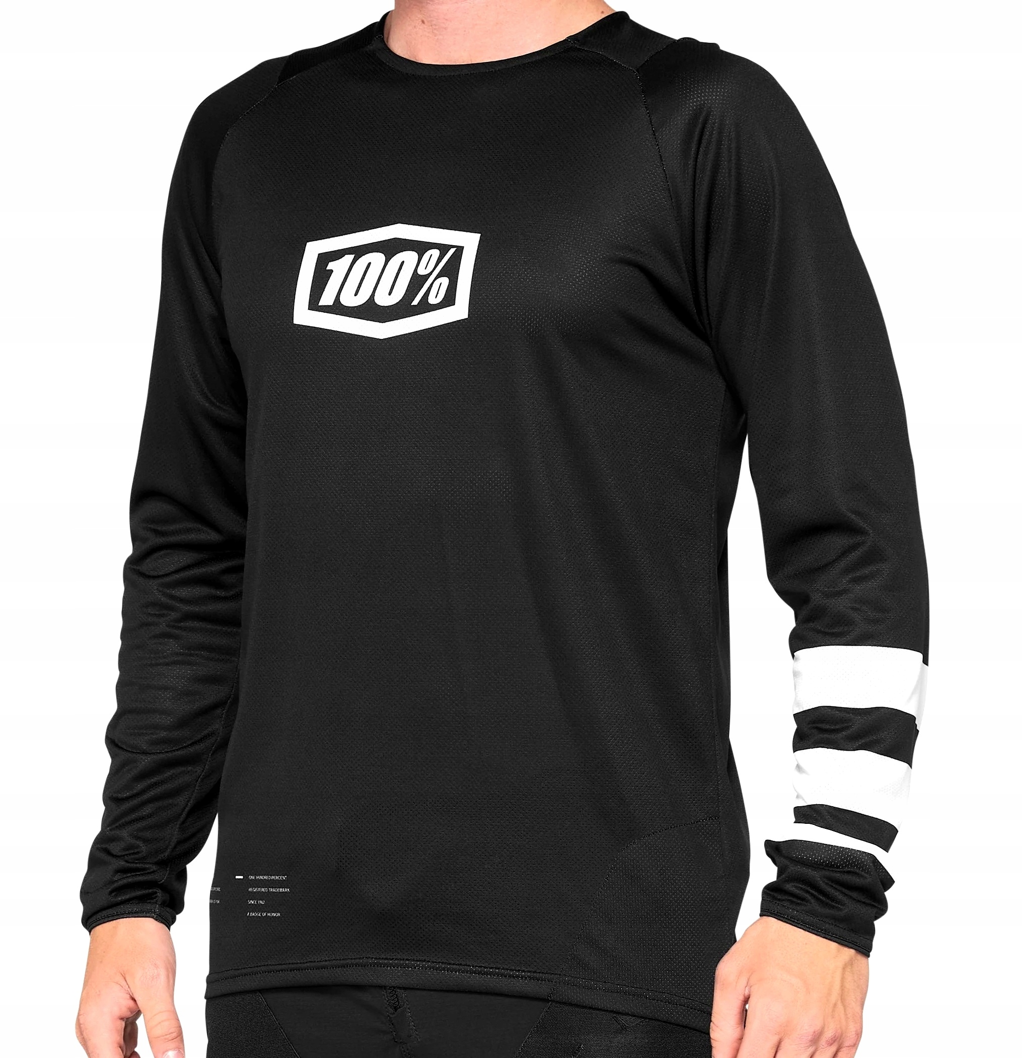 Koszulka dziecięca 100% R-core Black White Youth r. M %%%%
