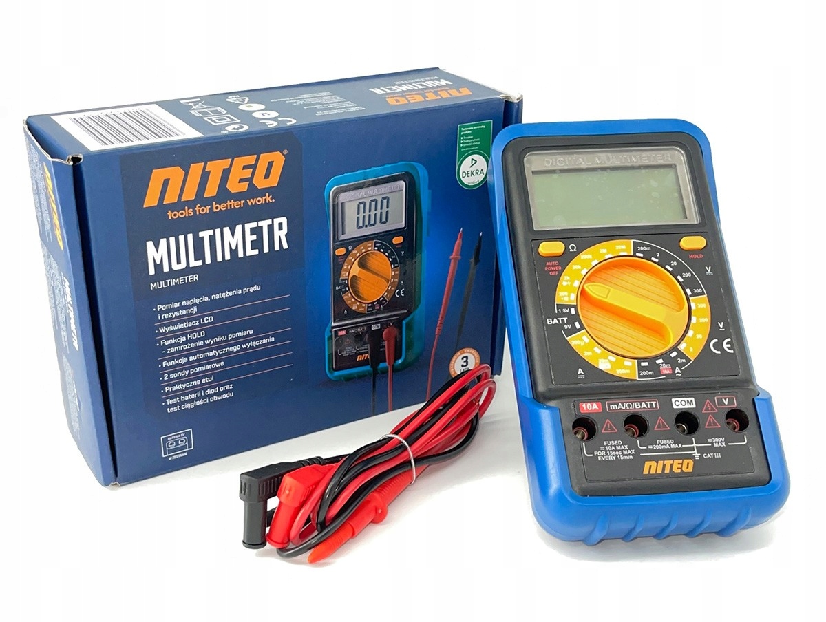 

Niteo Tools Sonda Multimetr Miernik Cyfrowy LCD
