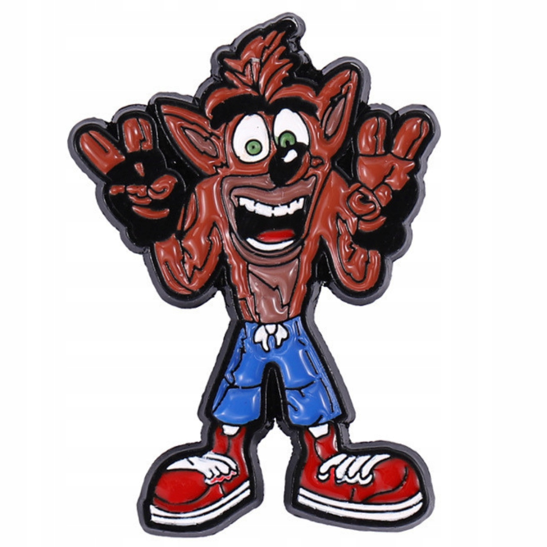 

Przypinka Metalowa Crash Bandicoot Game