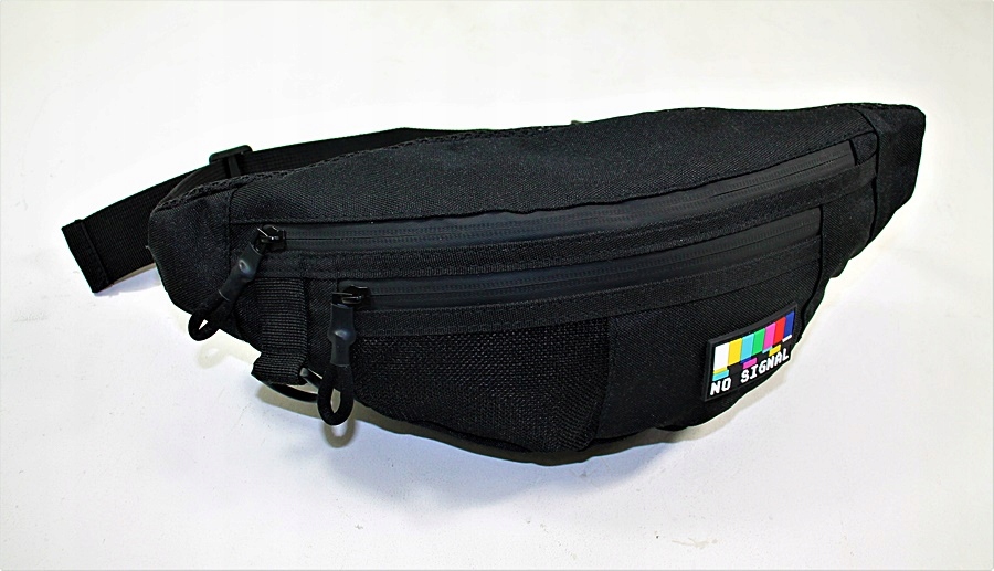 Saszetka nerka męska Pas biodrowy CZARNY