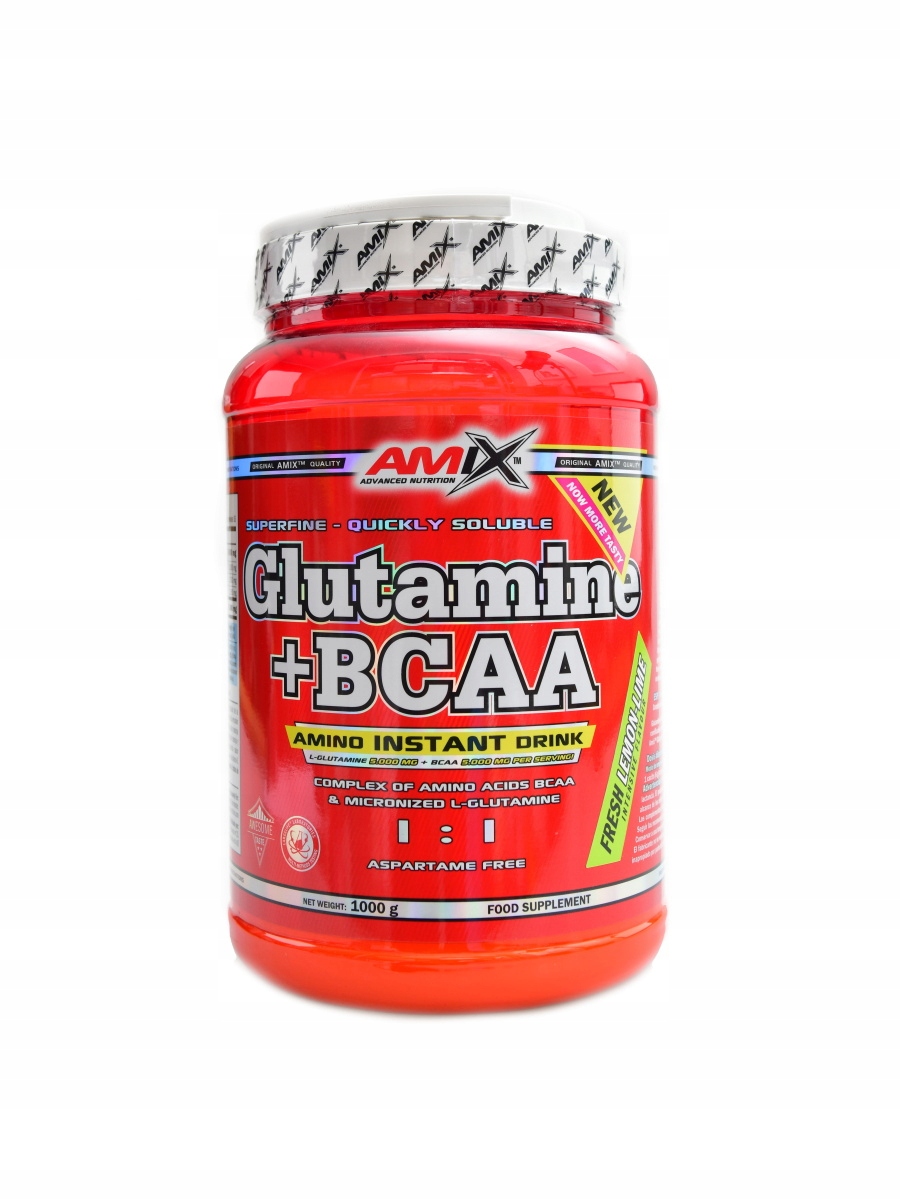 Amix Glutamine Bcaa powder 1000 g citron a limetka