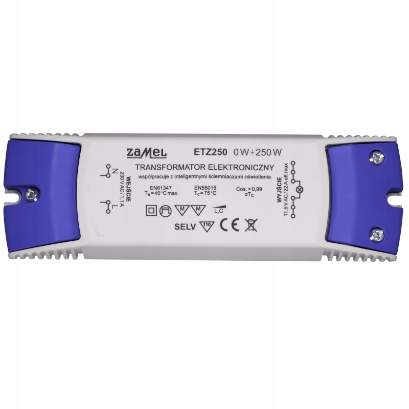 

Transformator Elektroniczny 0-250W 11,5v ETZ250