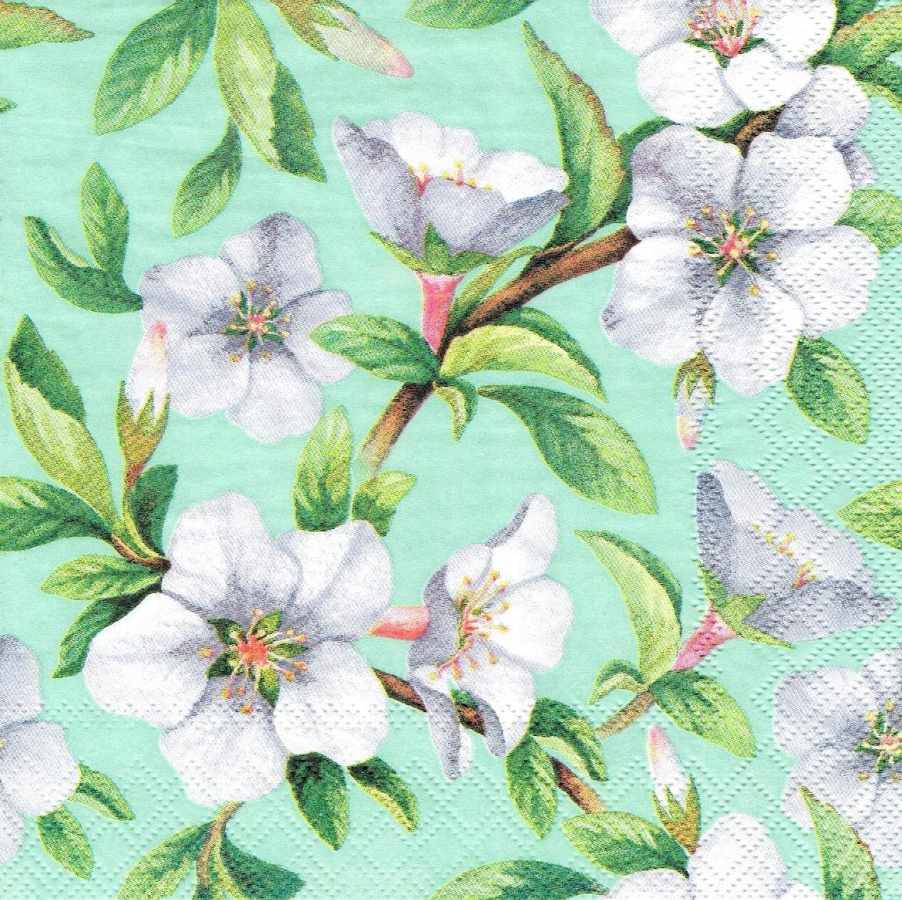 Serwetka decoupage 412A Kwiaty jabłoni 1szt