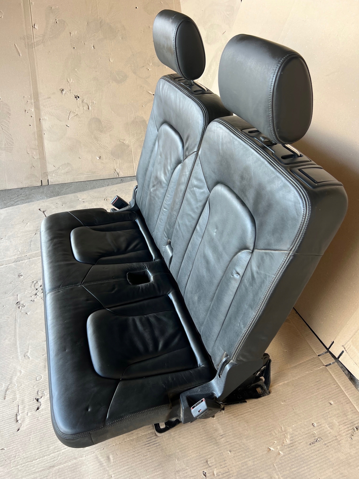 AUDI Q7 4L Sitz Sitze III 3 RZAD Leder