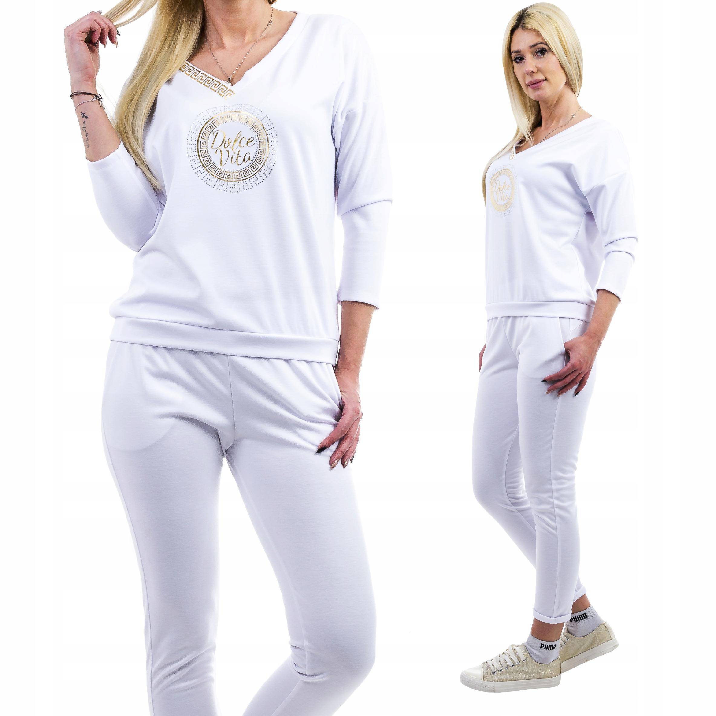 

Z184 Dres Z Nadrukiem Biały r 38