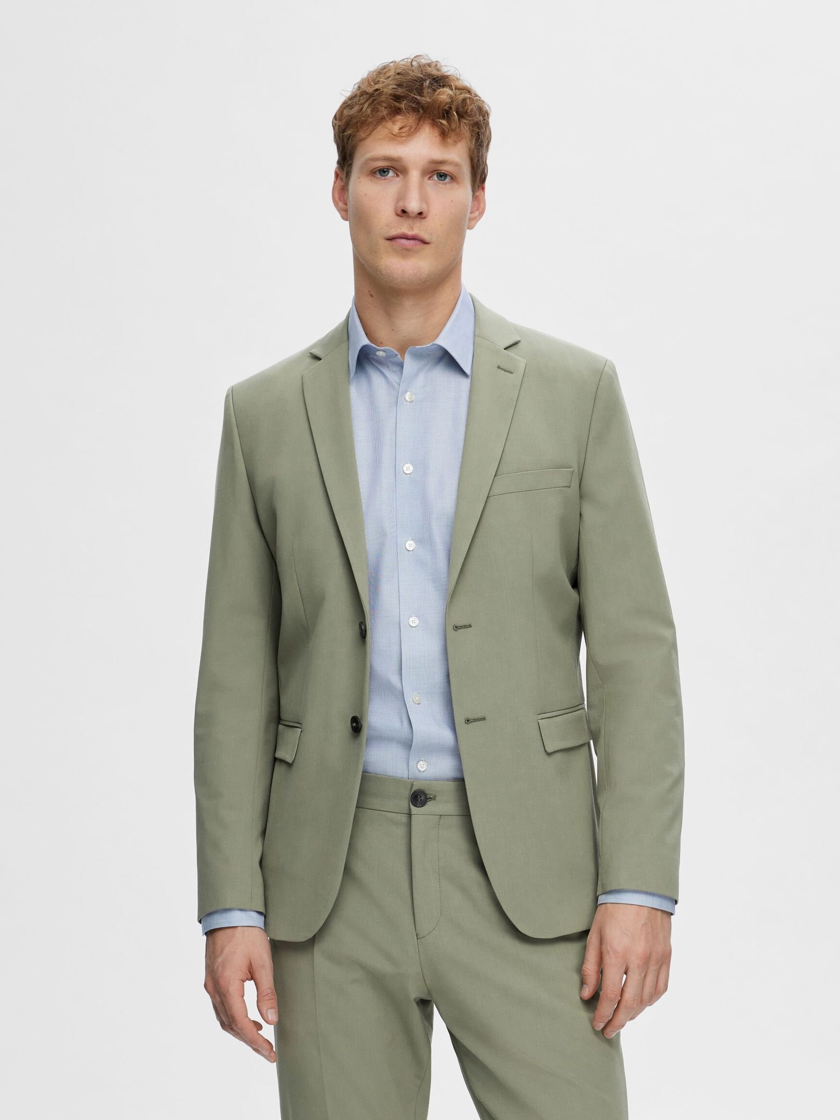 Selected Homme Sako Regular Zelené Hladké 102 6FA