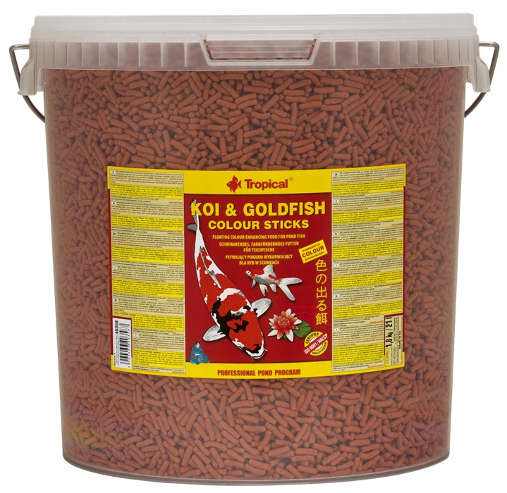 

Tropical Koi&goldfish Colour Sticks 21l/1,6kg