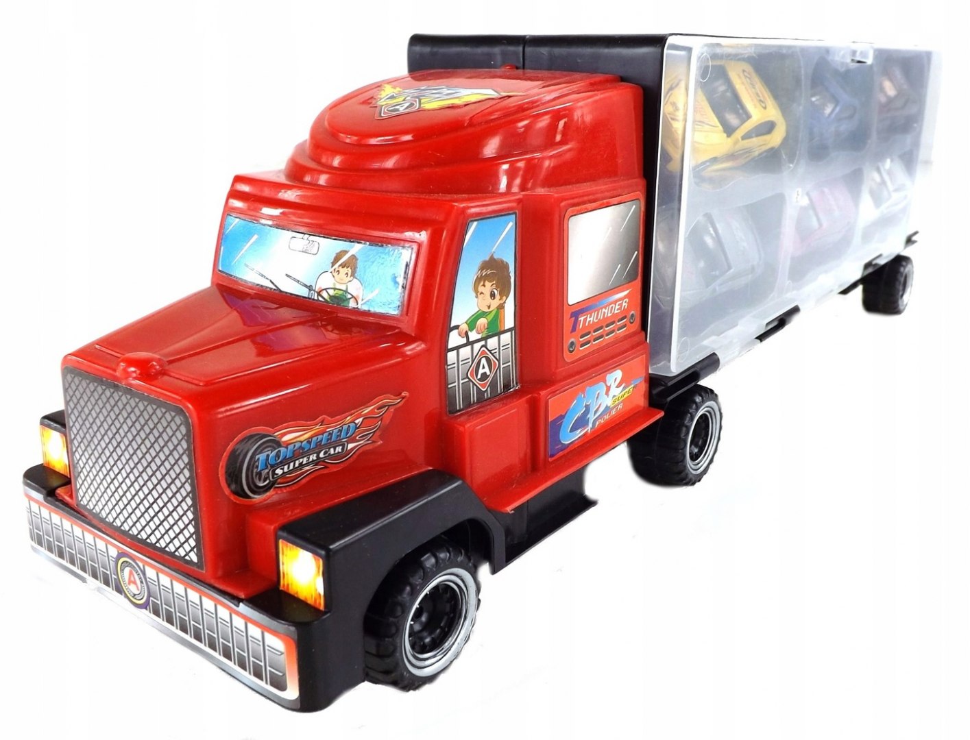 CIĘŻARÓWKA Z AUTAMI METALOWE AUTA TIR LAWETA 997CZ Płeć chłopcy