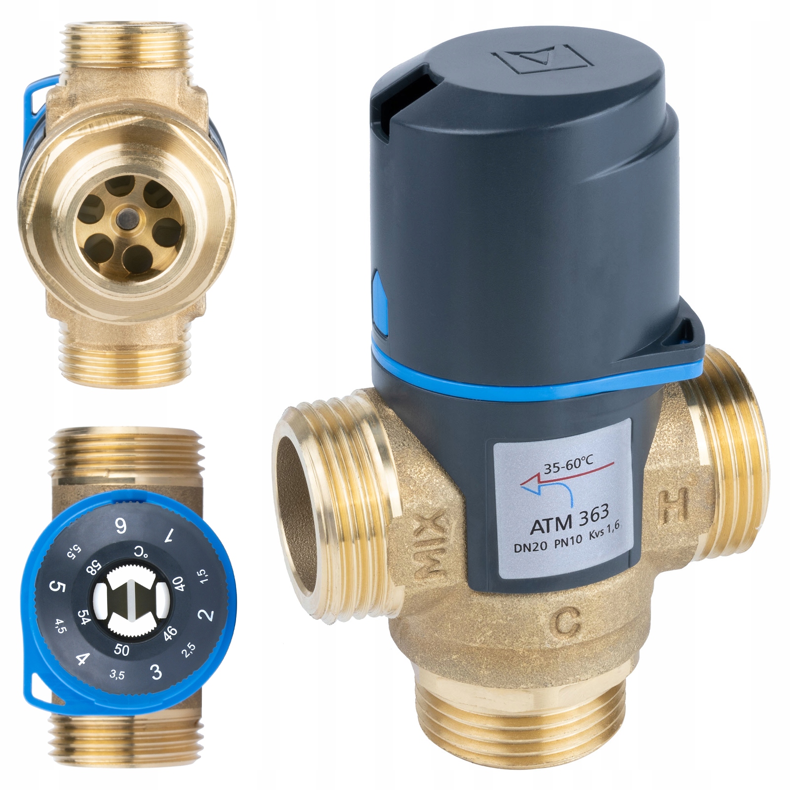 Termostatický Zmiešavací Ventil Afriso Atm 35-60°C